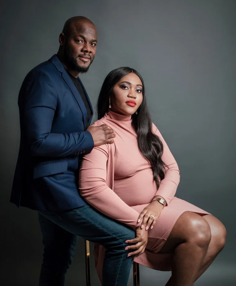 Igo Wordu Family Portrait created by Colt Melrose Photography at his Houston Photography Studio