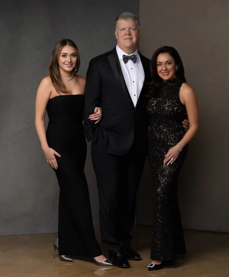 Nichols Family Portrait created by Colt Melrose Photography at his Houston Texas Photography Studio